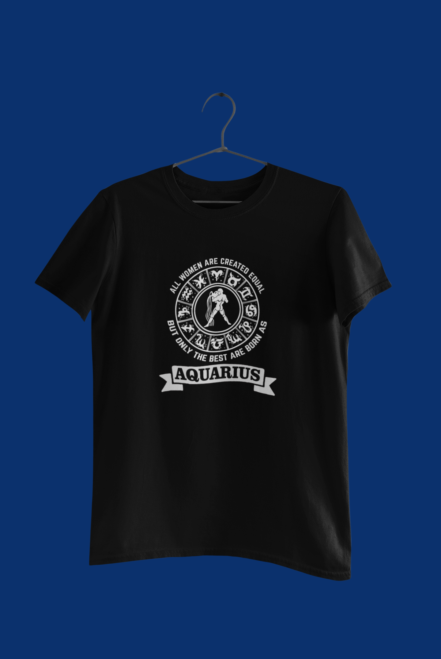 Aquarius Zodiac T Shirt- Women