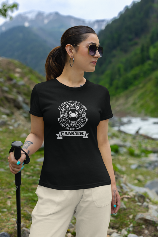 Cancer Zodiac T Shirt- Women